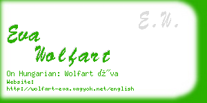 eva wolfart business card